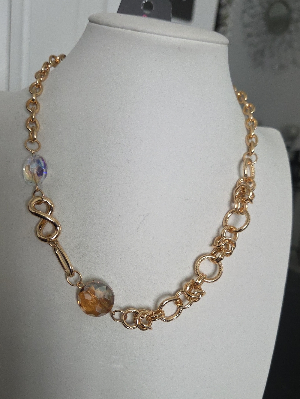 Paparazzi Gem Chain Gold Necklace NWT